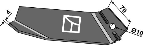 Ridger share 210mm - right