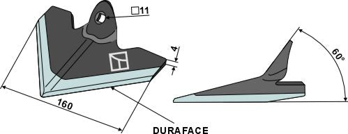 Jointer 160mm - DURAFACE