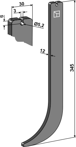 All-purpose tine