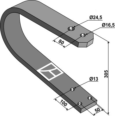 spring shank 80x20