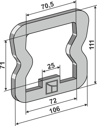 Plate 111x6x106