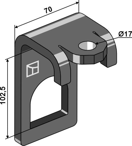 Clamp 128,5x8