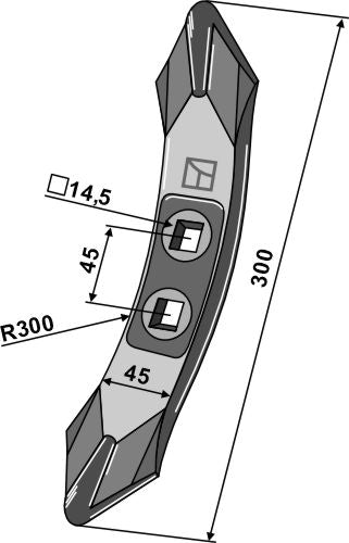 Cultivator share 300mm
