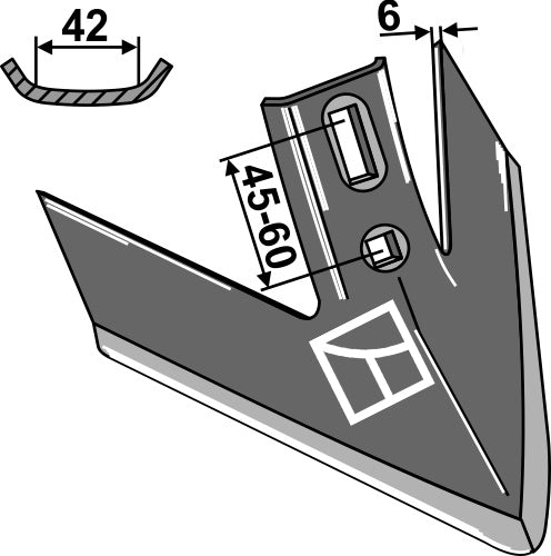 Kverneland-Turbo-sweep 240mm