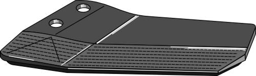 Replacement wings - hard metal faced - back side - left