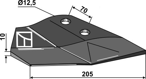 Replacement wing - right