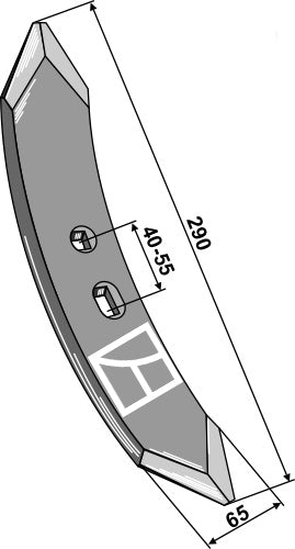 Cultivator share MF 290mm
