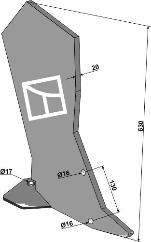 Subsoiling shank Flatliner