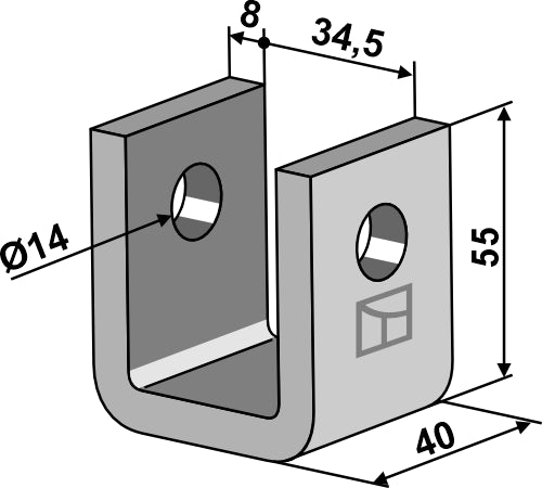 Clamp for stone collector