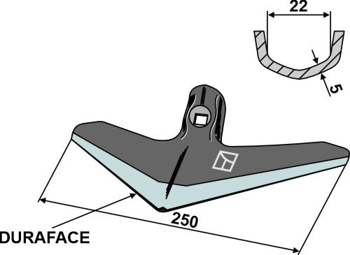 Sweep 250mm - DURAFACE
