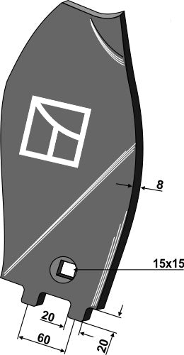 Guideboard - right model