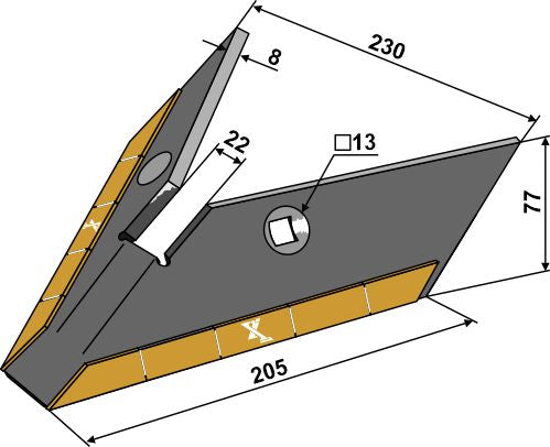Hi Lift wing - Hard metal