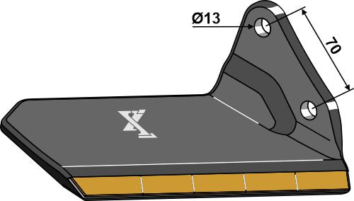 Replacement wing - Hard metal - right