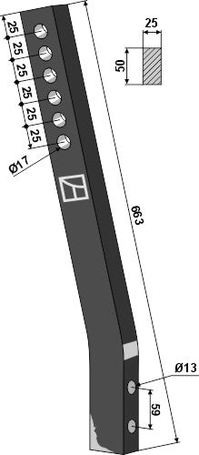 Subsoiling shank CultiPress