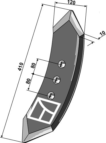 Centre stubble point