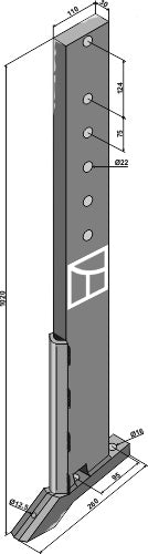 Subsoiling shank
