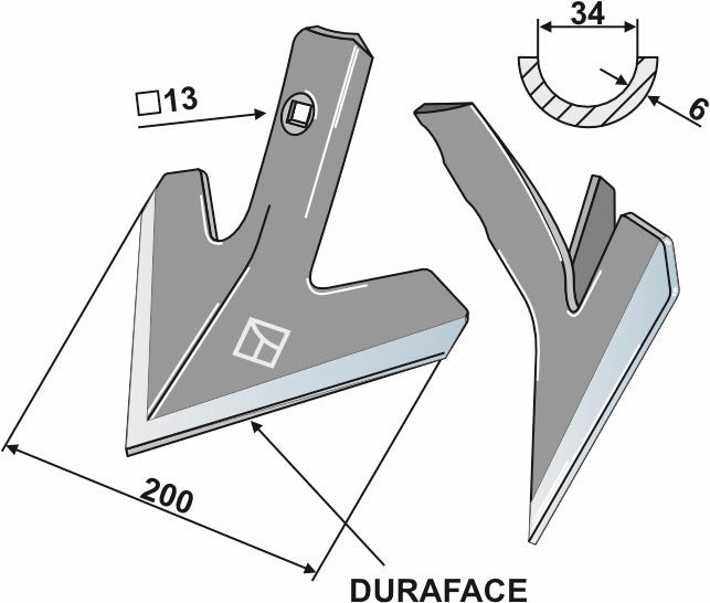 Sweep 200mm - DURAFACE