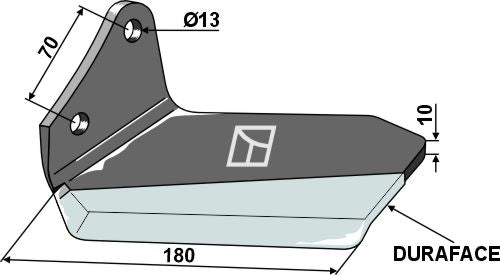 Replacement wing DURAFACE - left - Delta Flex