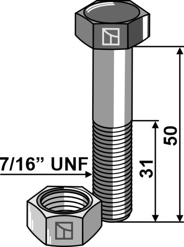 Bolt 7/16'' UNF