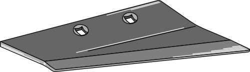 Replacement wing for stubble shares, right