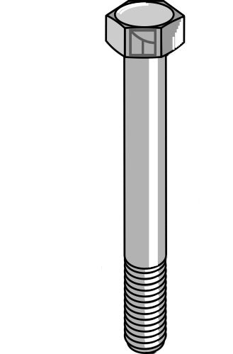Hexagon bolt M10 without nut