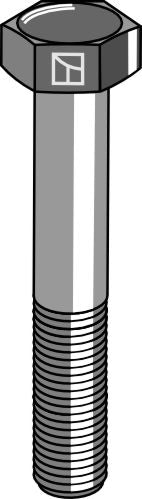 Hexagon bolt M12x1,75x65 galvanized - left thread