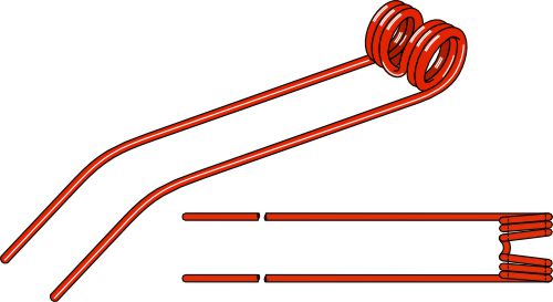 Hay rake tine Ø9