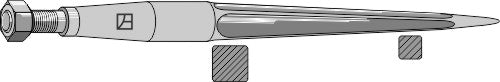 Front loading tine 1140mm