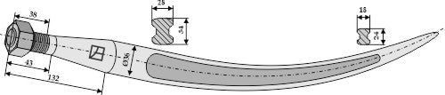 Bale grab claws 760mm