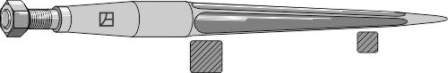 Front loading tine 980mm