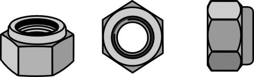 Self-locking nut M10