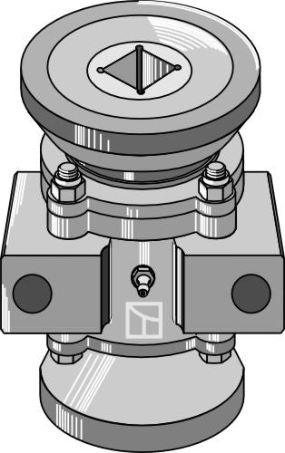 Bearing compl. for 40x40 square shaft