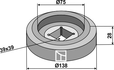 Flange intern Ø138