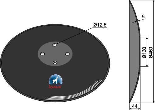 Plain disc - Ø460x5