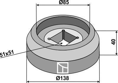 Flange intern Ø138