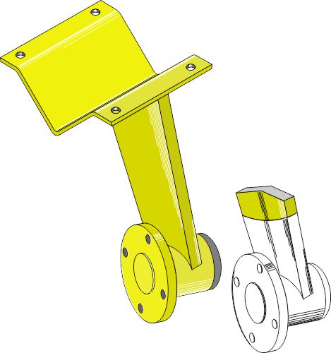 Front disc support reinforced