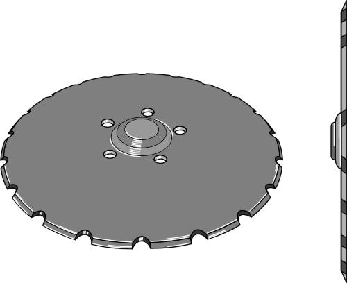 Seed drill disc Ø410x5