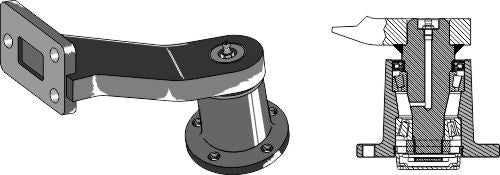 Bearing with shank - right model