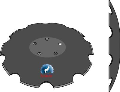Notched disc - Ø460x4
