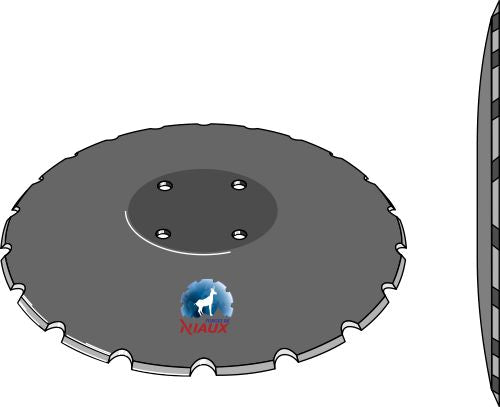 Concave discØ510x5,5 - notched