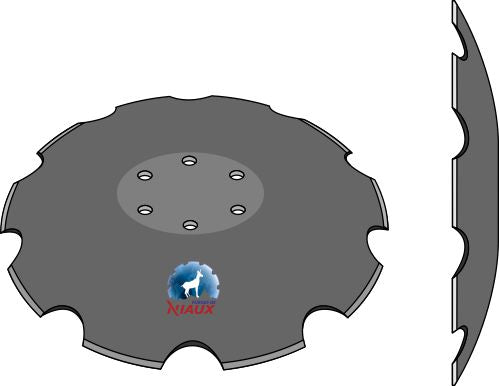 Notched disc - Ø462x5