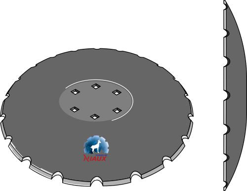 Notched disc - Ø510x6