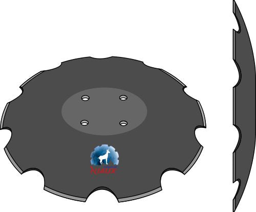 Notched disc - Ø580x5