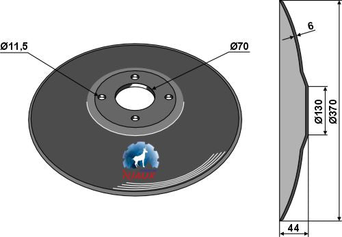 Hop disc Ø370x4