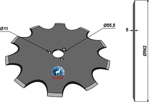 Coulter Ø562x5