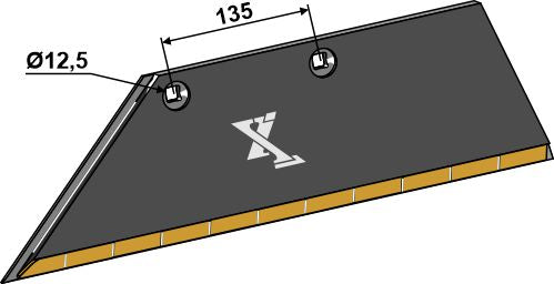 Share wing 15x150 SB45D L - left - Hard metal