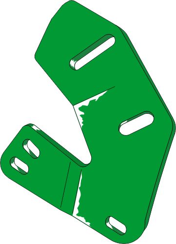 Bracket for trash board - right