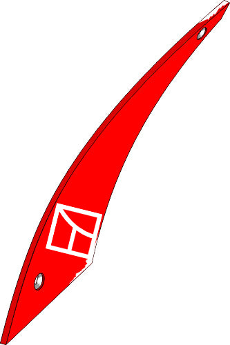 Moldboard slat - left