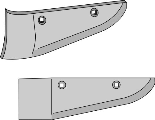 Beet lifter share, left model