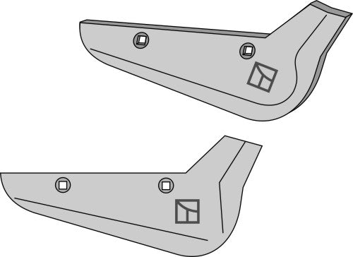 Beet lifter share, right model